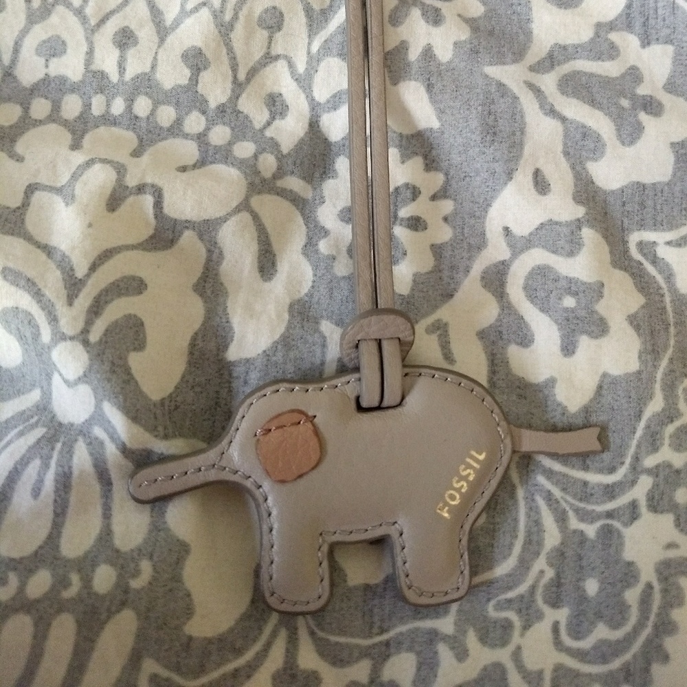 Fossil Elephant Bag Charm